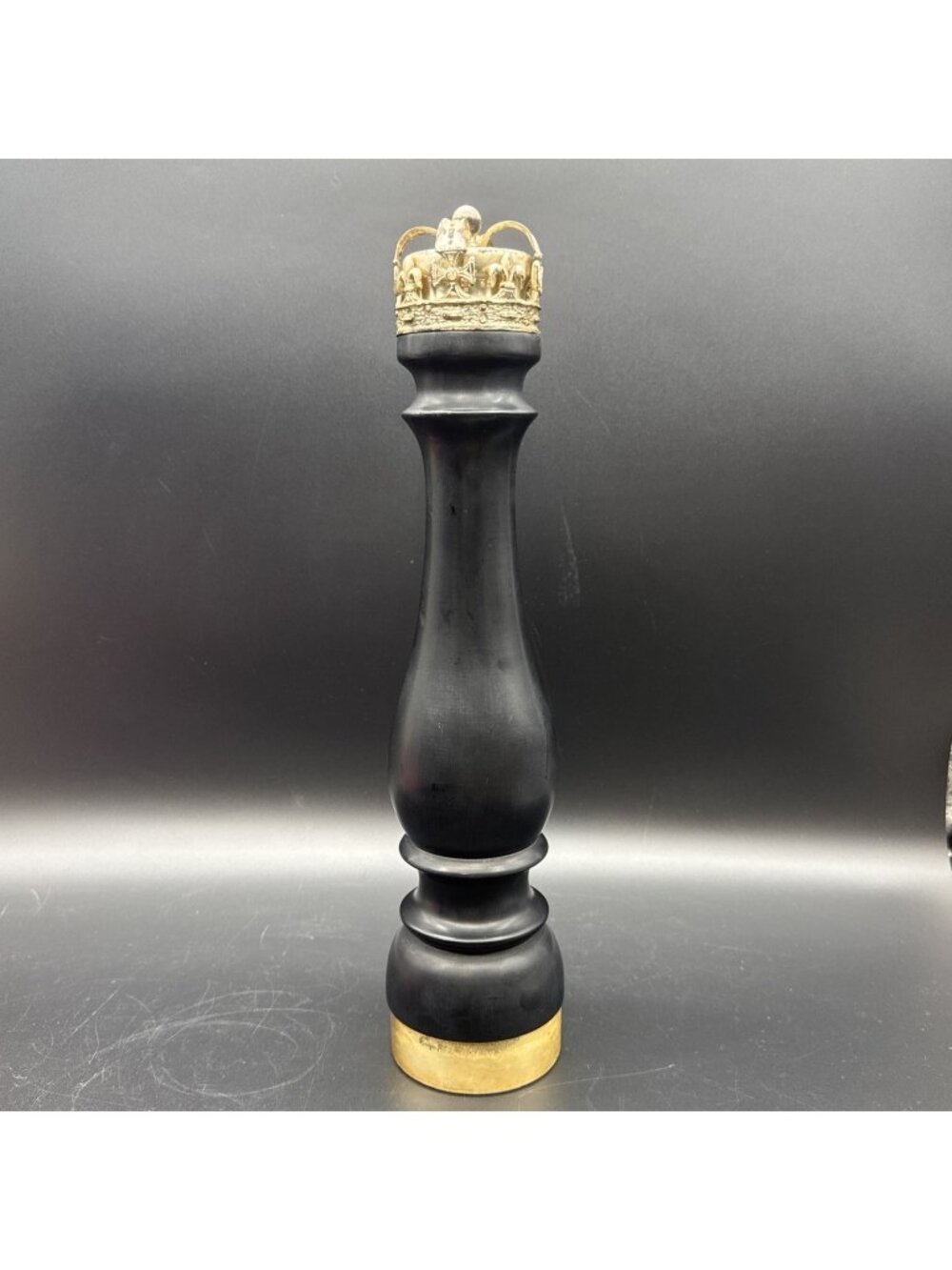 Vintage Chiarugi C.C. Italian Crown Pepper Mill Macina Temperata Steel Grinder